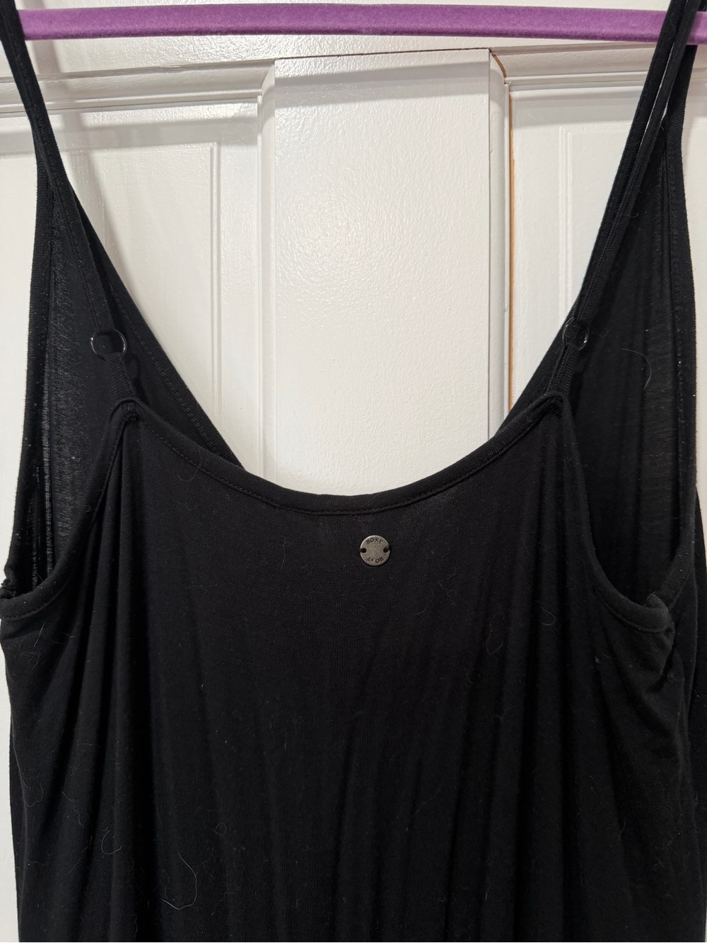 Black Button-Front Slip Dress by Roxy - Picture 4 of 4
